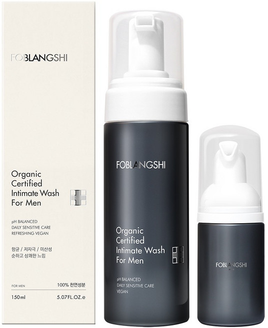 포블랑시 유기농 남성청결제 150ml + 30ml 세트, 1개