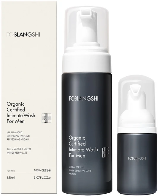 포블랑시 유기농 남성청결제 150ml + 30ml 세트, 1개 - 쿠팡