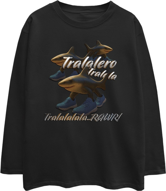 Golden Rabbit Italian Brainrot 親子長袖T恤 Tralala
