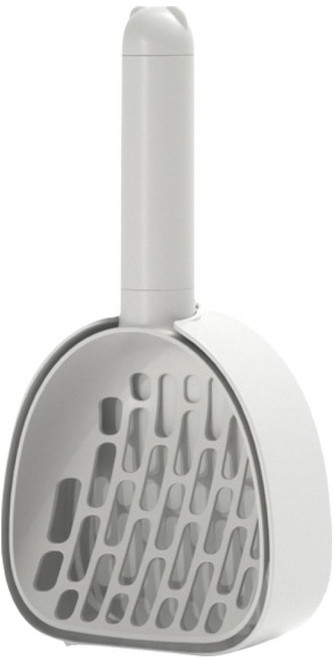 파스텔펫 고양이 배변봉투 거치대 모래삽, 그레이, 1개