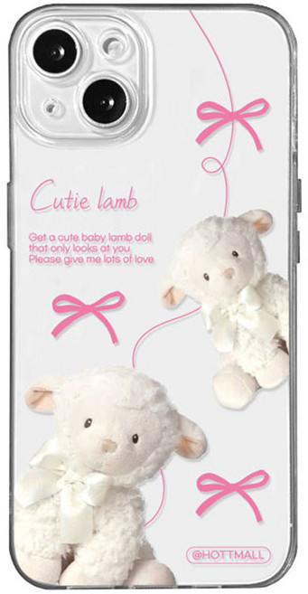 hottmall 蝴蝶結小羊手機殼 MOA1034