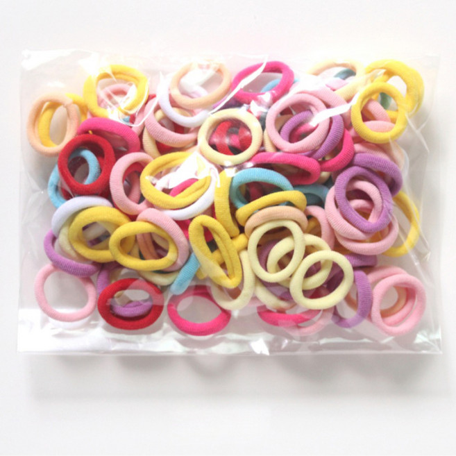 도도앤뉴 아동용 동글 동글 무팁 대용량 머리끈 200개 세트