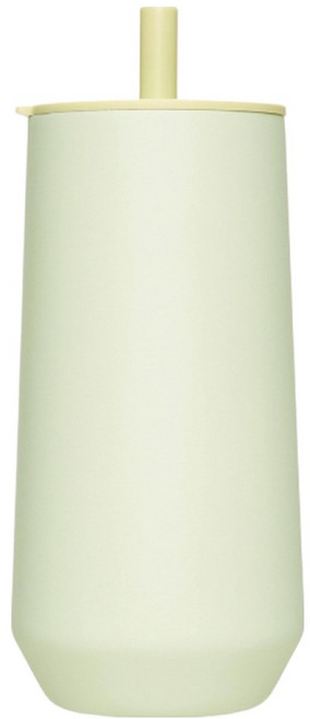 WOKY 沃廚 台灣公司貨 輕芯鈦瓷易潔層吸管保溫杯, 1個, 600ml, 若葉綠