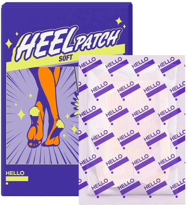헬로프로젝트 소프트 뒤꿈치 보습 관리 힐패치, 76g, 1개, 10개입