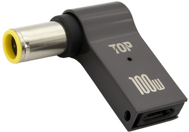 에이치디탑 USB C타입 DC 변환 100W 노트북 충전 젠더 7.9 x 5.5 mm, 1개