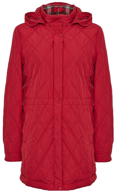 크로커다일 레이디 여성용 후드탈부착 체크안감 다이아 퀄팅 보온 패딩 CLBWPD202