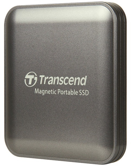 Transcend 創見 磁吸式外接SSD ESD420, 鐵灰色, 1TB