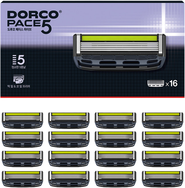 PACE 5 면도날 기획세트 6호, 16개입, 1개