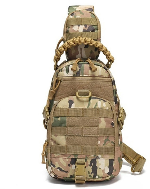 아메리칸로드 라이딩 다기능 등산 배달 슬링백 크로스가방 BRP1145, 밀리터리브라운