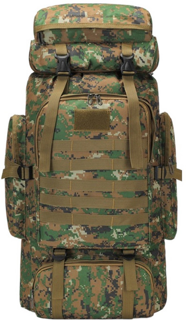 American Road 健行 登山 露營 80L 大型揹包 BRP1143, 數位卡其