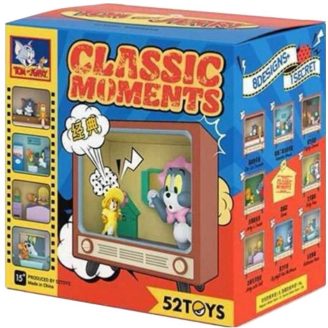 52TOYS 經典MOMENT TOM and JERRY公仔 一中盒 8個, 1套