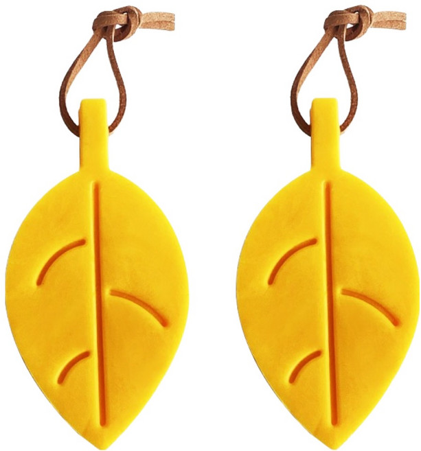 리빙이프 실리콘 바닥 도어스토퍼 옐로우, 2개