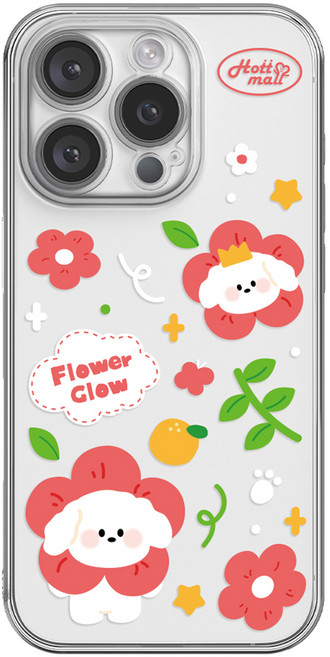 hottmall 花朵小狗手機殼