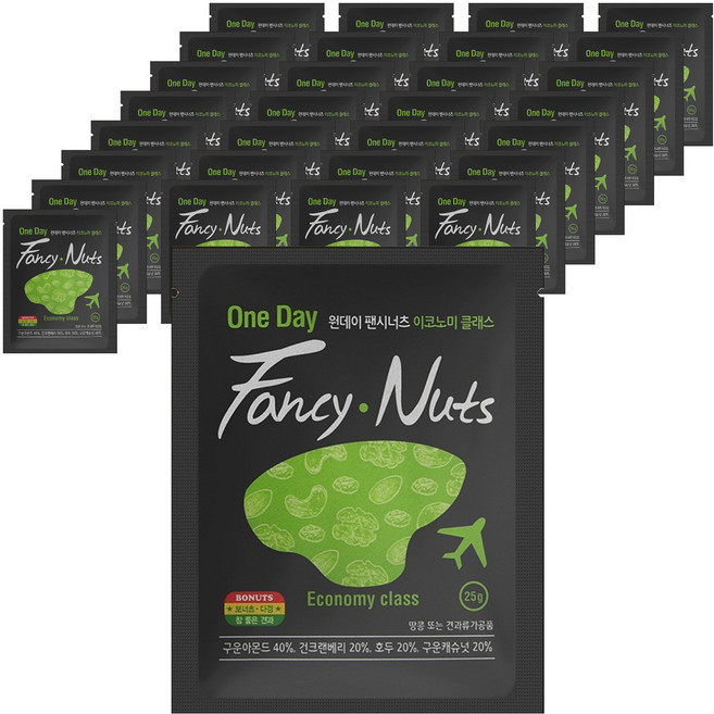 一日精選堅果 經濟艙級每日堅果, 50個, 25g