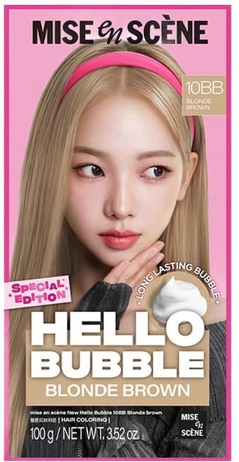 미쟝센 뉴 헬로버블 염모제 100g, 10BB 블론드브라운, 1개