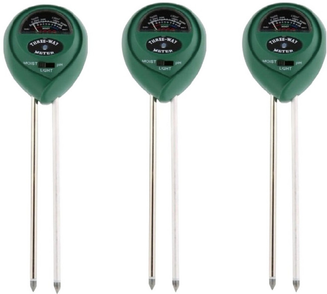 토양 화분 식물 흙 습도 수분 측정기 보급형 그린, 3개
