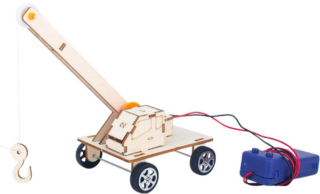 넥트론 DIY 유압 작동 기계 만들기 과학실험키트 원격 제어 크레인 300 x 200 x 100 mm, 1개
