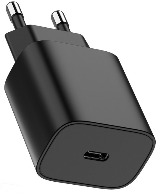 케이엠디자인 25W PD C타입 1포트 고속 충전기, 블랙, 1개