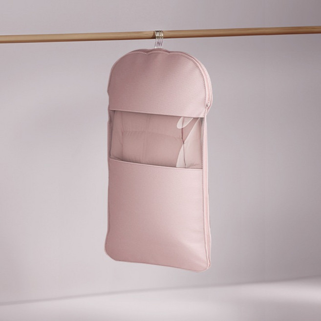 더자카 압축 의류 보관 먼지 방지 커버 핑크, 1개, 1개입