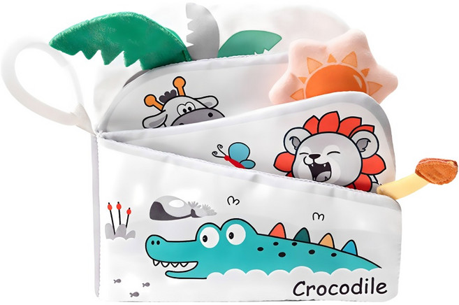 Qbibiya 立體階梯啟蒙布書, 鱷魚, 1個