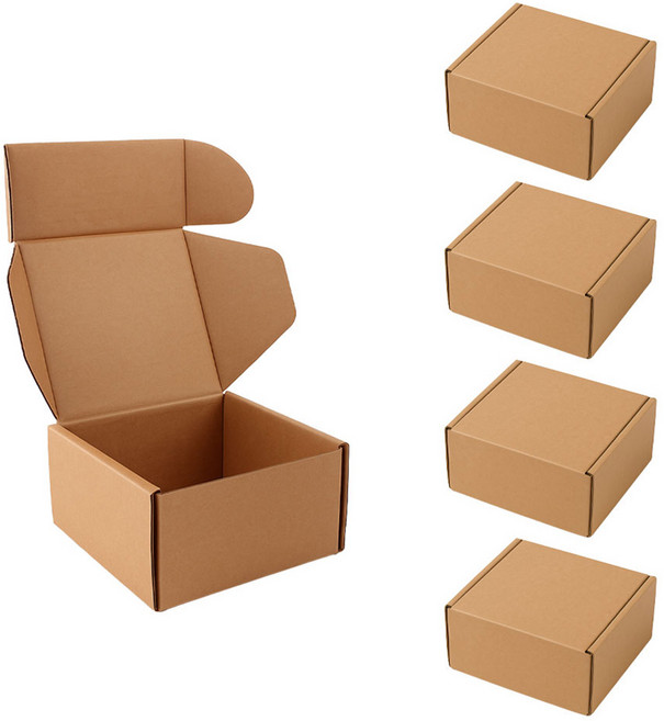 리코즈 조립식 크라프트 기프트 박스155 x 155 x 83 mm, 5개