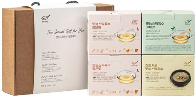 천연한스푼 석하 맛능스틱육수 선물세트, 1세트