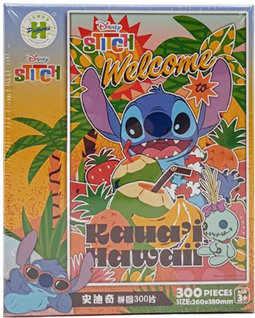 Disney 迪士尼 史迪奇 10 拼圖 HPD0300S-249, 300片, 橘色, 1盒