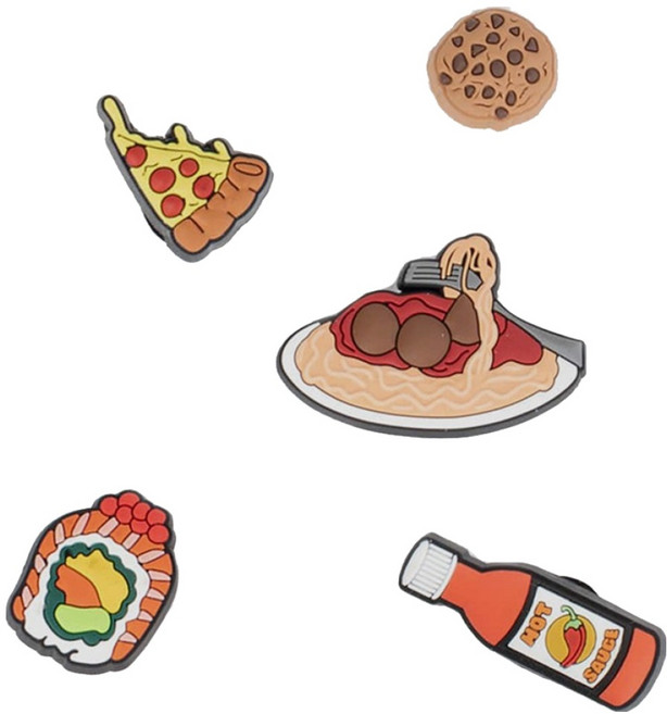crocs 卡駱馳 Jibbitz 食物 OS 5件組 10008661