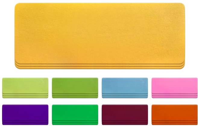 월드크린 자석 이름표 컬러 라벨 소(80 x 30 mm) 9종 x 3p 세트, 혼합색상, 1세트