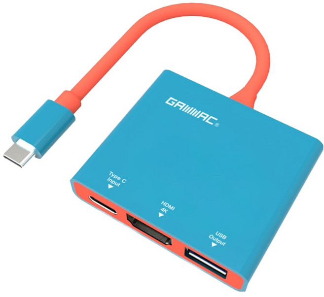 겜맥 닌텐도스위치 1 2 공용 HDMI 컨버터, 네온, 1개, KMNS2-130