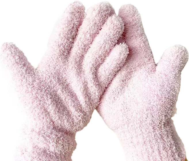 굿썸 깔끔한 세탁가능 마이크로화이버 집안청소 화초먼지제거 장갑 23g 23 x 12 x 0.5 cm 2p, 핑크, 4개