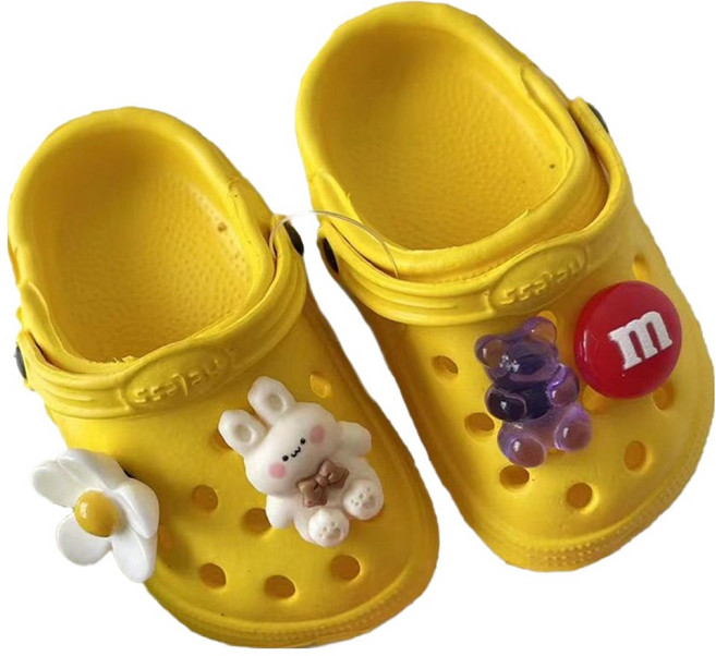 웨이비데이즈 반려동물 티티 지비츠 슬리퍼 양발착용 세트, 옐로우(슬리퍼), 랜덤발송(지비츠), 1세트