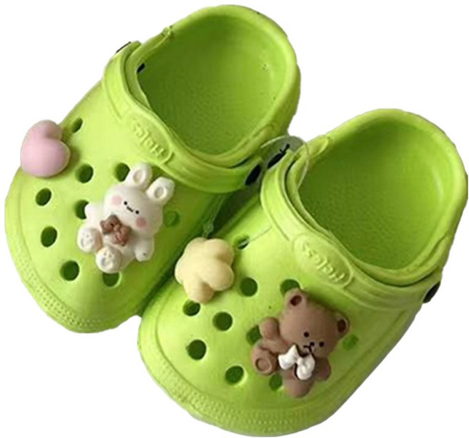 웨이비데이즈 반려동물 티티 지비츠 슬리퍼 양발착용 세트, 그린(슬리퍼), 랜덤발송(지비츠), 1세트