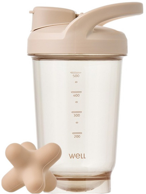 실리만 웰 애슬레저 쉐이커 WPK4235, 얼시베이지, 500ml, 1개