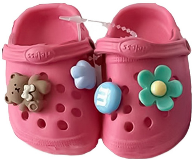 웨이비데이즈 반려동물 티티 지비츠 슬리퍼 양발착용 세트, 로즈레드(슬리퍼), 랜덤발송(지비츠), 1세트