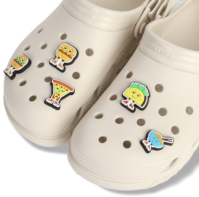 crocs 卡駱馳 食物吉比飾 5件組 10012942 FREE