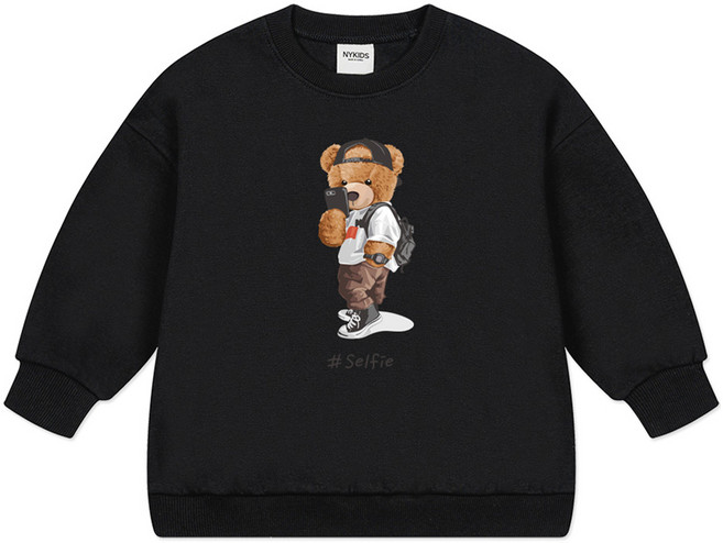 뉴욕꼬맹이 오버핏 맨투맨 W365