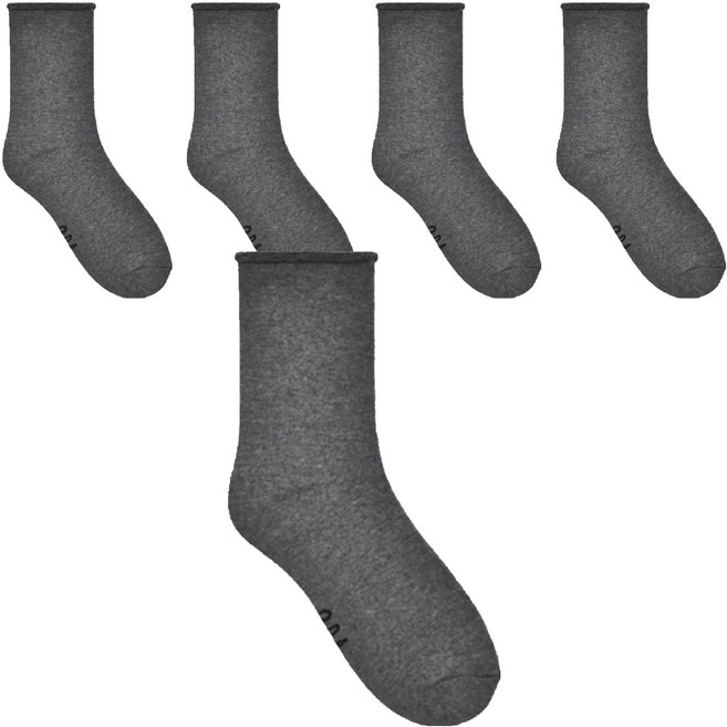 꼬라지 남성용 무압박 기모통파일 방한양말 5켤레