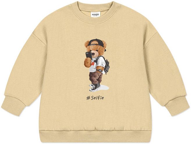 뉴욕꼬맹이 오버핏 맨투맨 W365