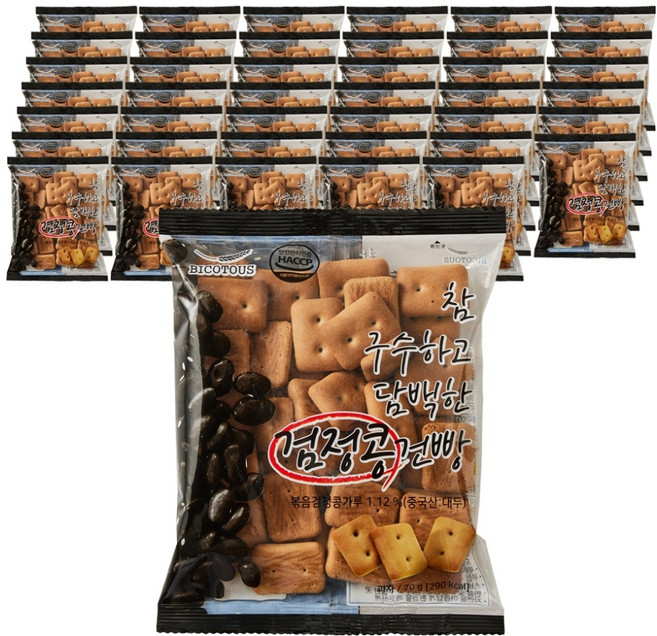 비코투스 검정콩 건빵, 42개, 70g