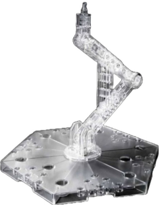 BANDAI 1/144 Action Base 5 鋼彈模型 地台型支撐架 腳架 組裝模型 透明色, 1個