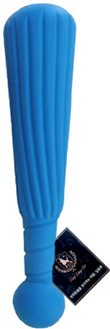 딩동펫 반려동물 라텍스 야구방망이 삑삑이 장난감, 블루, 1개