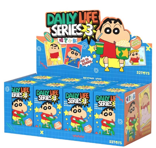 52TOYS 蠟筆小新 日常系列3 盲盒8件組, 1套