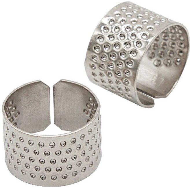 동대문단추왕 금속 쇠골무 프리사이즈, 혼합색상, 2개