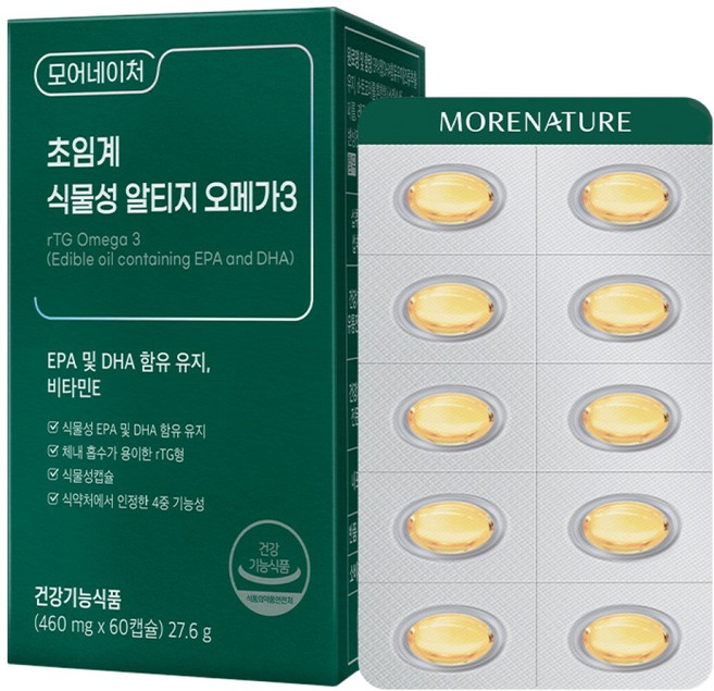 모어네이처 초임계 식물성 알티지 오메가3, 60정, 1개