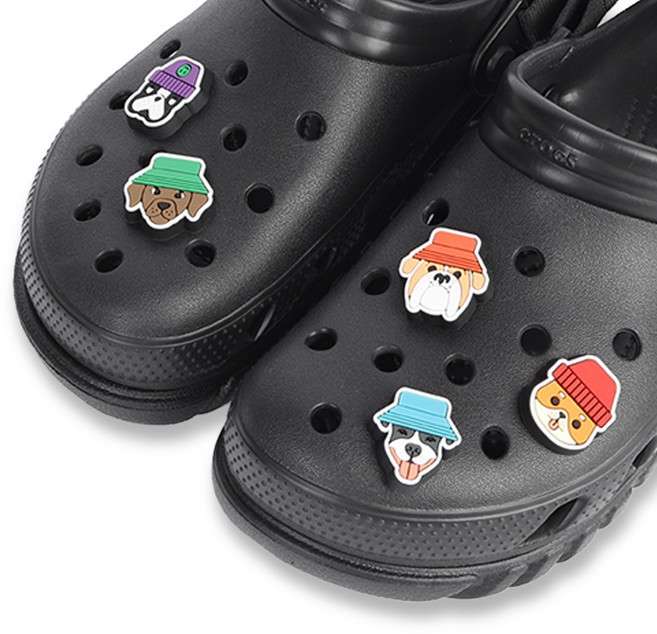 crocs 卡駱馳 Jibbitz 戴帽狗狗 5件組 OS 10012184
