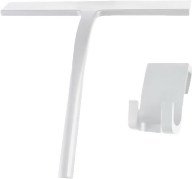 더자카 슬림 스퀴지 물기제거기 걸이 세트, 화이트, 1세트