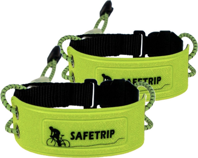 뚜리아 야간 러닝 반사 암밴드, 2개, 형광그린