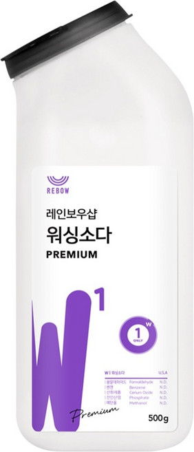 레인보우샵 워싱소다 프리미엄 분말 세제 본품, 500g, 1개