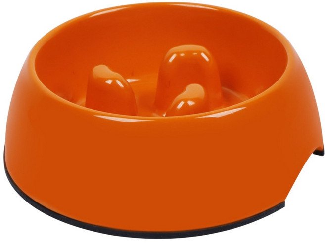 SUPER 休普 優質健康慢食碗狗碗貓碗寵物碗/SD優質美耐皿 L, 1個, 橘色